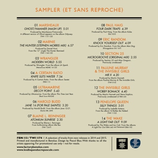 Sampler et Sans Reproche [FBN 113 / TWI 1174]